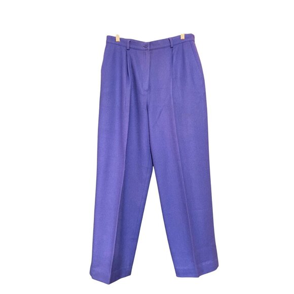 Vintage wool pant and sweater set purple blue - Picture 8 of 11